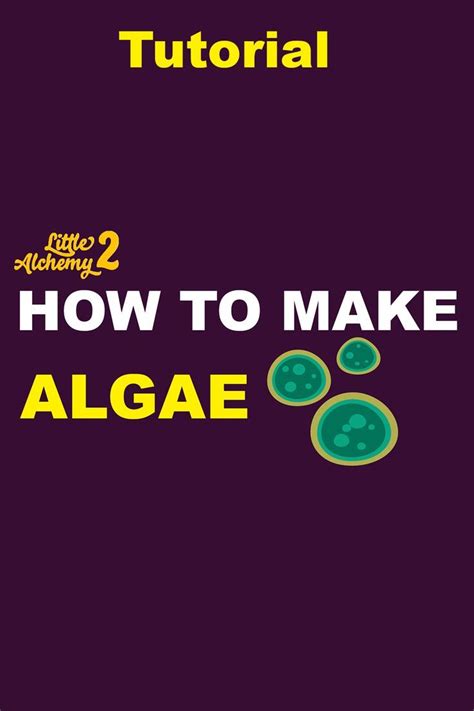 how to make algae in little alchemy|How to make ALGAE in Little Alchemy 2